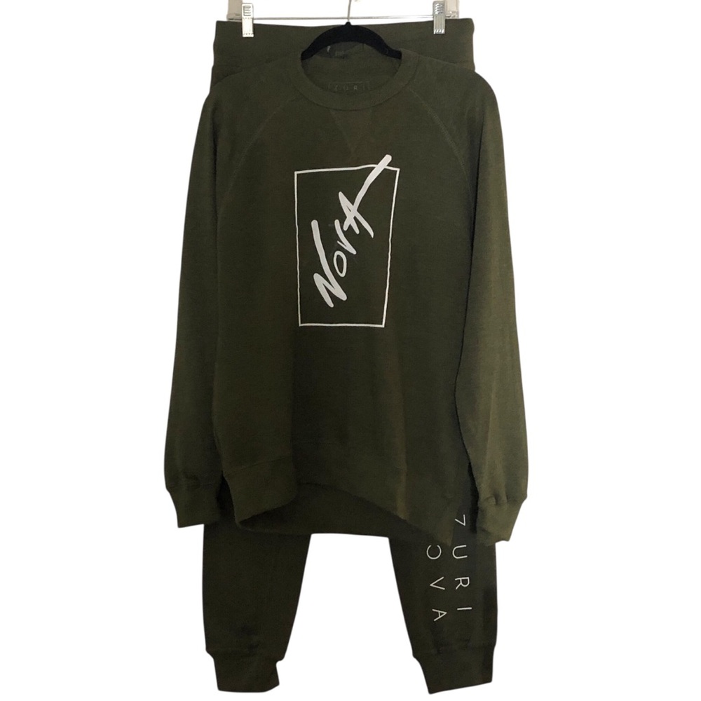 2 Piece Set Zuri Nova Crewneck Sweatshirt & Joggers Size Medium